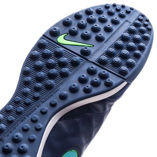 Nike Tiempo Genio Leather II TF Turf Soccer Cleats - Coastal Blue/Green - Best Buy Soccer