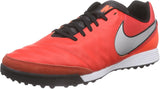 Nike Tiempo Genio Leather II TF Turf Soccer Cleats - Light Crimson/Metallic Silver - Best Buy Soccer