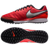 Nike Tiempo Genio Leather II TF Turf Soccer Cleats - Light Crimson/Metallic Silver - Best Buy Soccer