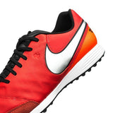 Nike Tiempo Genio Leather II TF Turf Soccer Cleats - Light Crimson/Metallic Silver - Best Buy Soccer