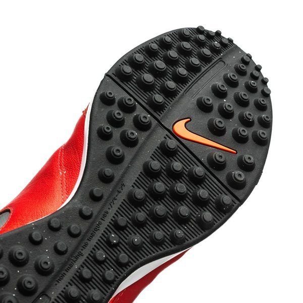 Nike Tiempo Genio Leather II TF Turf Soccer Cleats - Light Crimson/Metallic Silver - Best Buy Soccer
