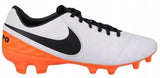 Nike Tiempo Legacy II FG Men's Soccer Cleats - White/Orange - Best Buy Soccer