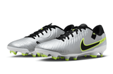 Nike Tiempo Legend 10 Academy FG Firm Ground Silver - Best Buy Soccer