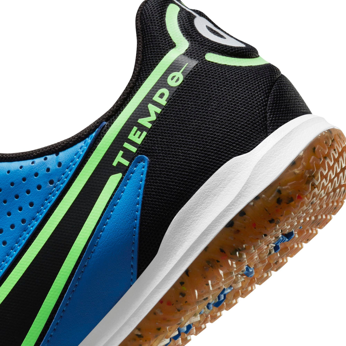 Nike Tiempo Legend 9 Academy IC Indoor Soccer Shoes - Blue/Black/Lime - Best Buy Soccer