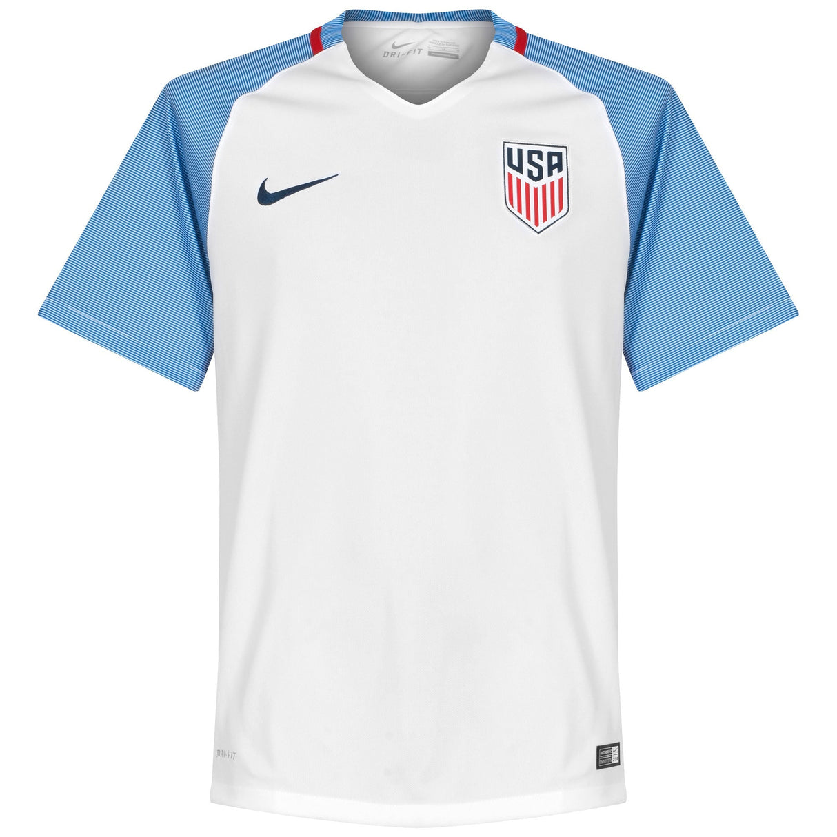 Nike USMNT 16 Stadium Home Men's Jersey - White/Blue - Best Buy Soccer