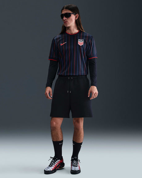 Nike USMNT 2025 Stadium Away Men's Jersey - Obsidian/Challenge Red - Best Buy Soccer