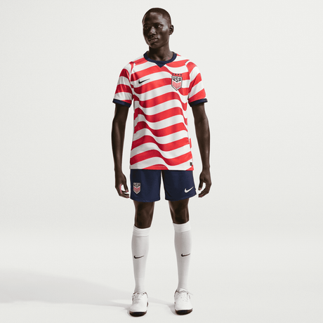 Nike USMNT Home Men's Soccer Jersey 2026 White/Red/Blue - Best Buy Soccer