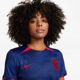 Nike USWNT 2023 Stadium Away Women's Jersey - Royal/Navy/Red - Best Buy Soccer