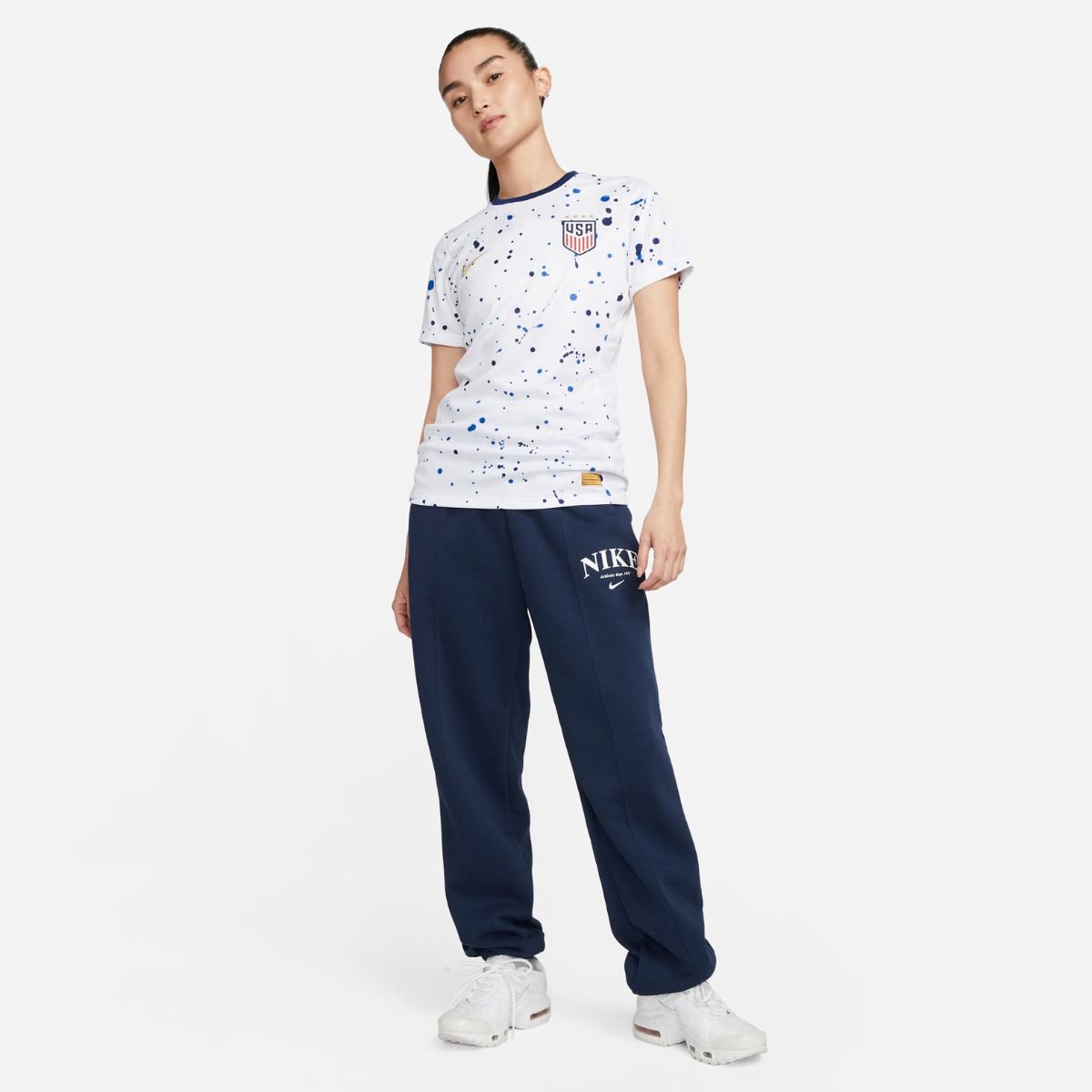 Nike USWNT 2023 Stadium Away Women's Jersey - White/Navy/Gold - Best Buy Soccer
