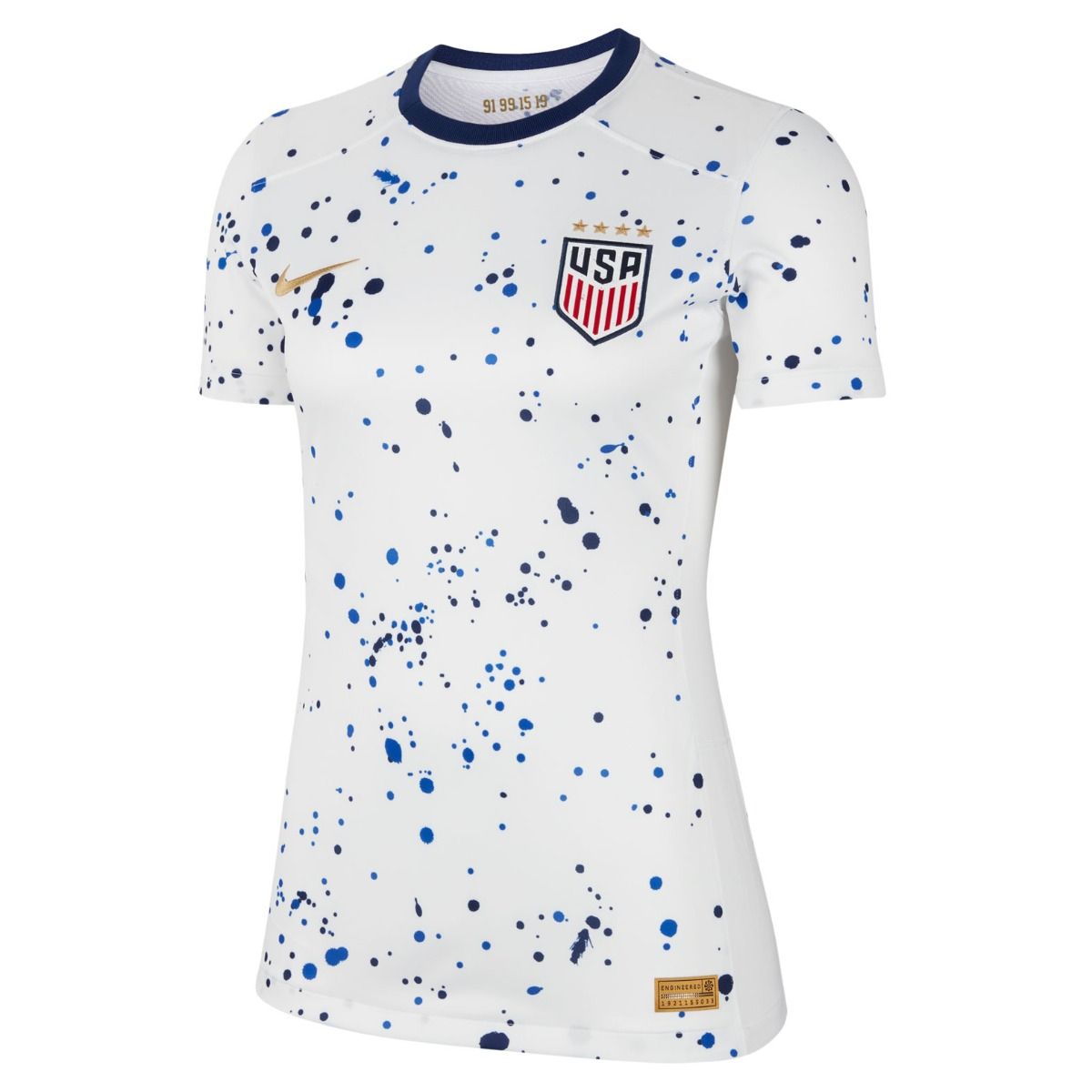 Nike USWNT 2023 Stadium Away Women's Jersey - White/Navy/Gold - Best Buy Soccer