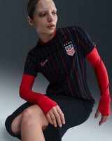 Nike USWNT 2025 Stadium Away Women's Jersey - Obsidian/Challenge Red/Challenge - Best Buy Soccer