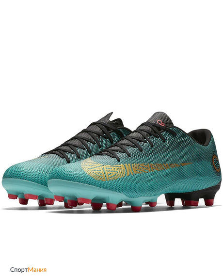 Nike Vapor 12 Academy CR7 FG/MG Men's Soccer Cleats - Clear Jade/Gold/Black - Best Buy Soccer