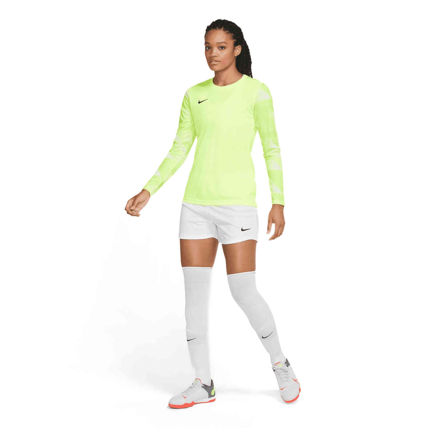Nike Women's Dri Fit Park IV Goalkeeper Jersey Volt/White - Best Buy Soccer