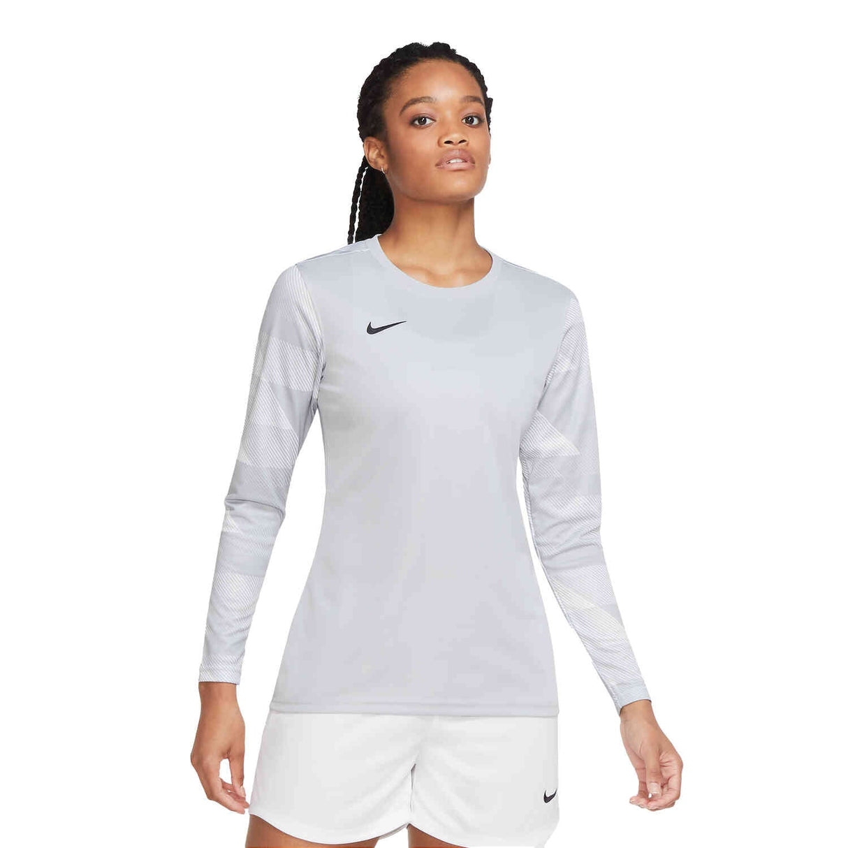 Nike Women's Dri Fit Park IV Goalkeeper Jersey Wolf Grey/White/Black - Best Buy Soccer
