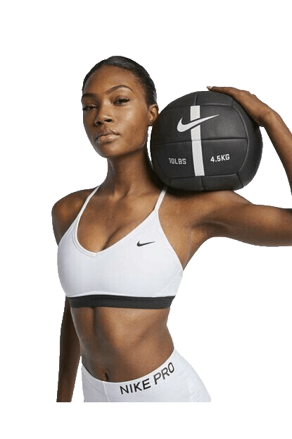 Nike Women's Light-Support Padded Sports Bra - White - Best Buy Soccer