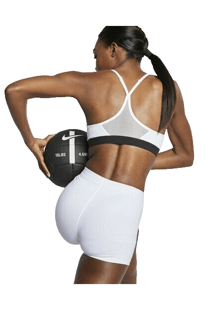 Nike Women's Light-Support Padded Sports Bra - White - Best Buy Soccer