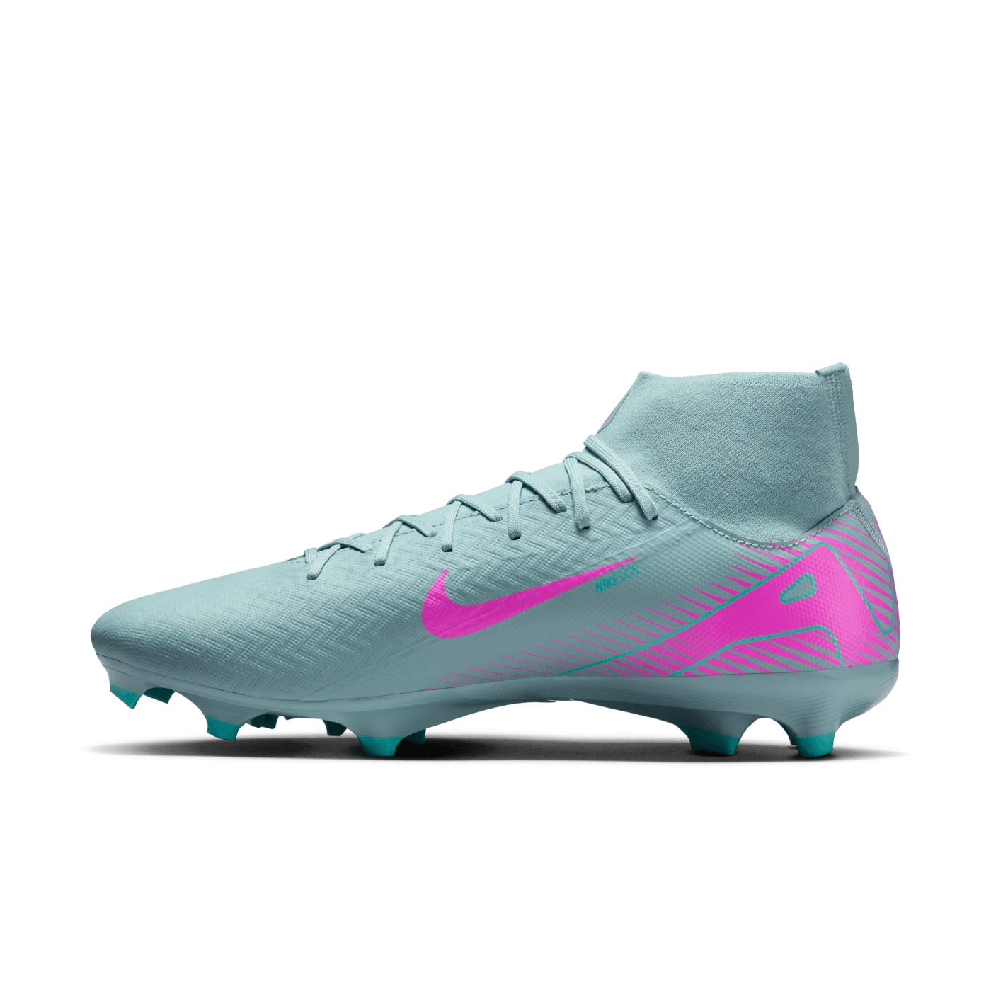 Nike Zoom Mercurial Superfly 10 Academy FG/MG Multi - Ground Football Boots Ocean Cube/Pink Blast - Best Buy Soccer