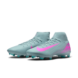 Nike Zoom Mercurial Superfly 10 Academy FG/MG Multi - Ground Football Boots Ocean Cube/Pink Blast - Best Buy Soccer