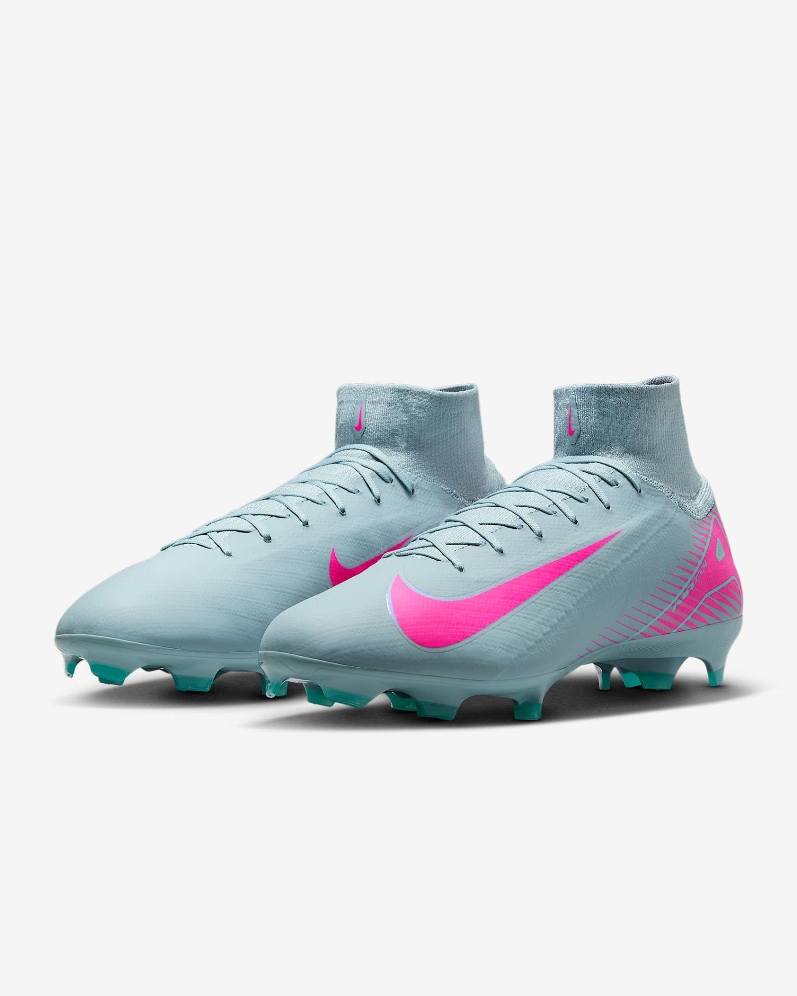 Nike Zoom Mercurial Superfly 10 Pro FG Firm Ground Soccer Cleats Ocean Cube/Pink Blast - Best Buy Soccer
