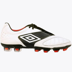 Umbro Geometra Premier FG Firm Ground football Boots White/Black/Red