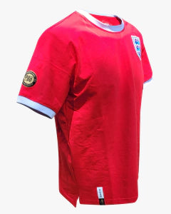 Camiseta retro Inglaterra 1974 roja