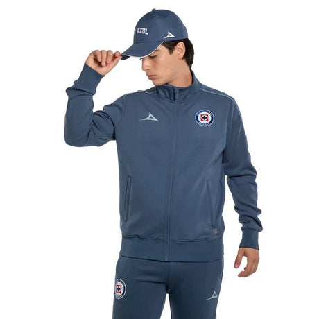 Pirma Cruz Azul Full Zipper Men's Soccer Jacket - Steel Blue - Best Buy Soccer