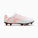 Tacos de fútbol PUMA Attacanto FG/AG JR - Blanco/Rojo Brillante
