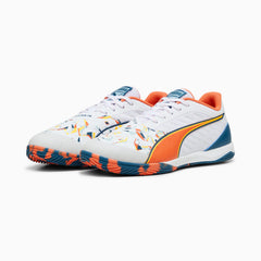 PUMA Ibero IV Creativity White/Turquoise Indoor Shoes