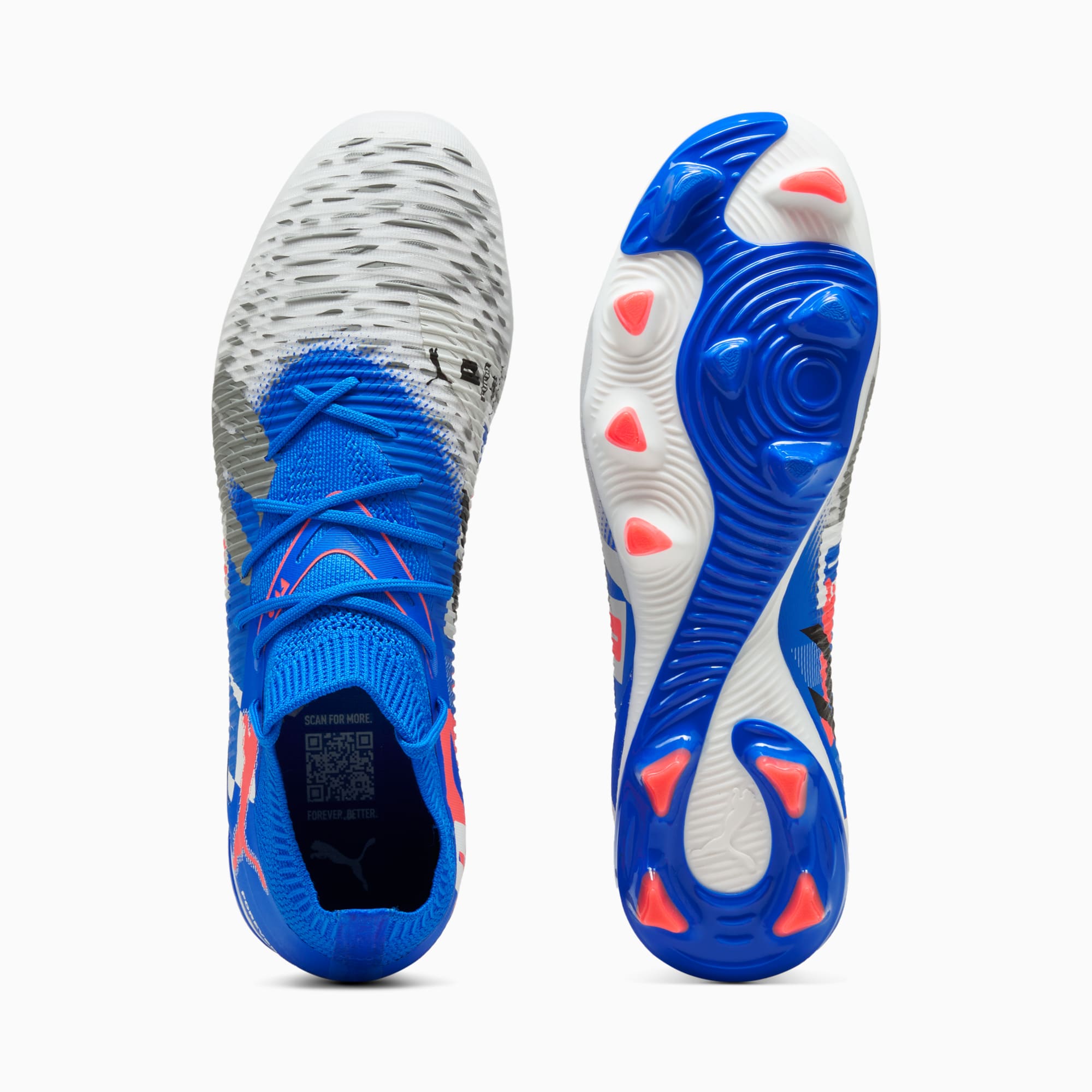 PUMA Future 8 Match Forever FG/AG Firm Ground Soccer White/Blue