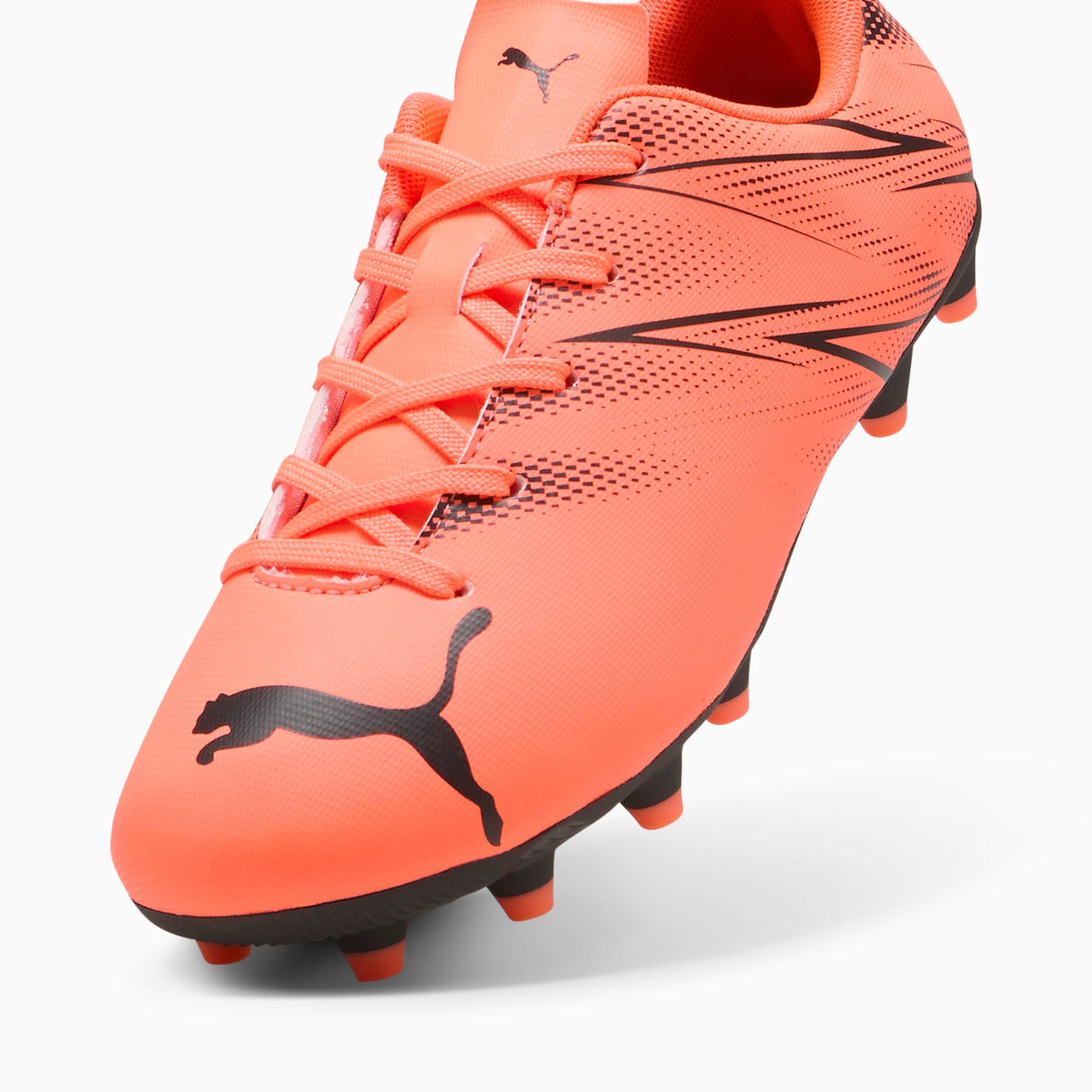 PUMA Attacanto FG/AG Multi-Ground Soccer Cleats Junior - Red/Black