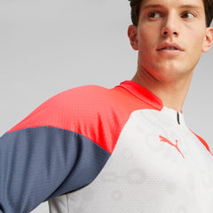 PUMA IndividualCUP 1/4 Zip Top White/Red/Blue