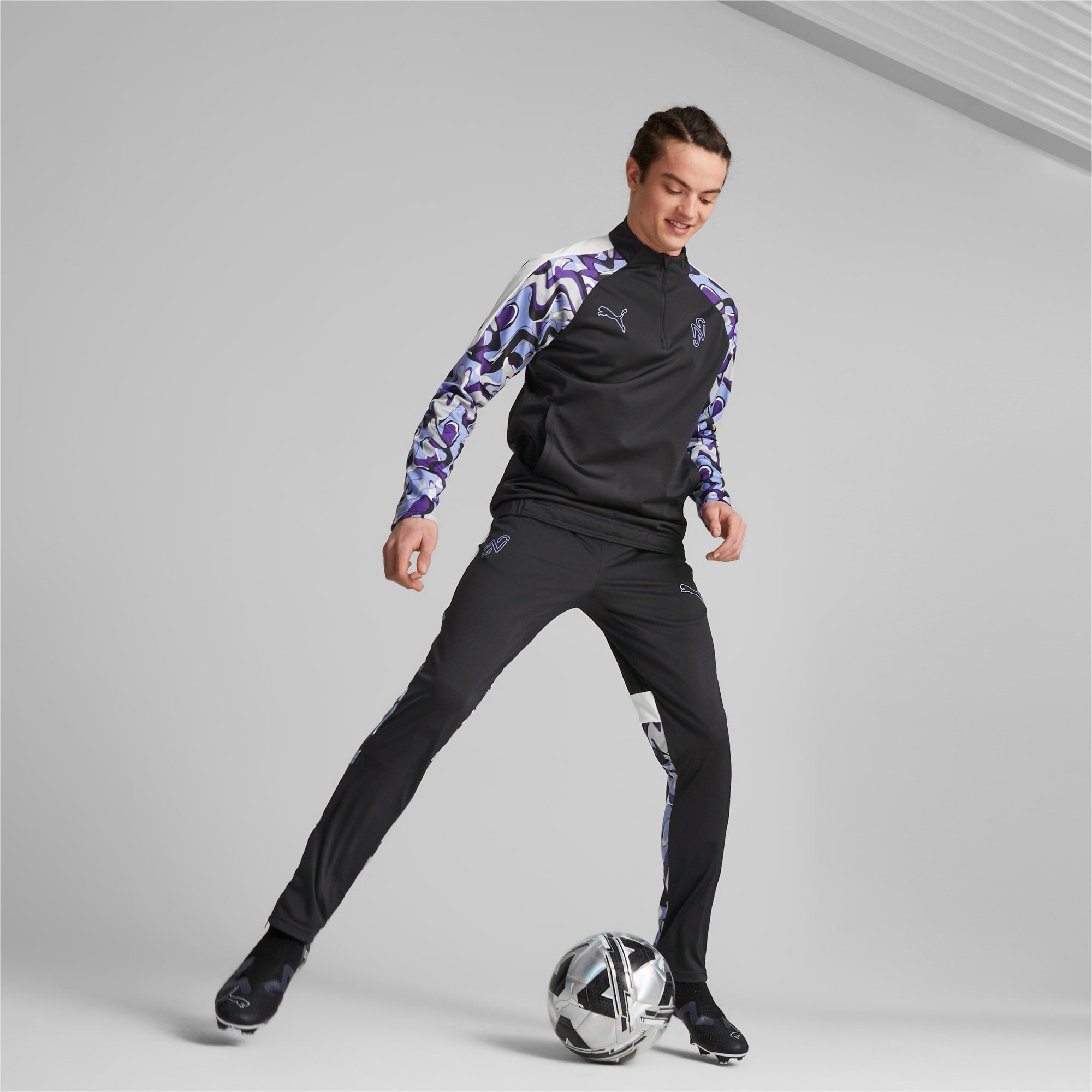 PUMA Neymar JR Creativity Training Top Black/Intense Blue