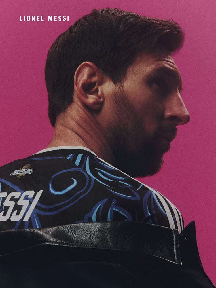adidas Argentina Away Messi Men's Soccer Jersey 2026 - Black/Blue
