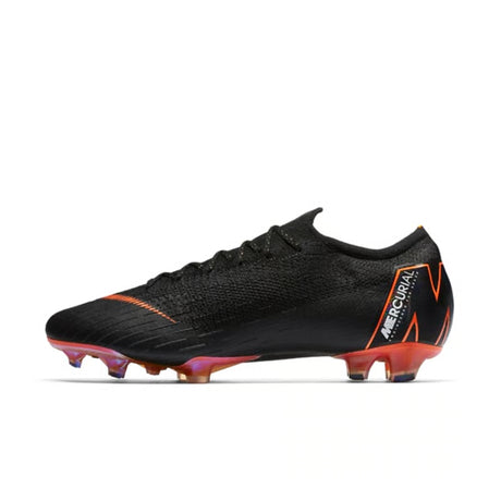 Nike Mercurial Vapor 12 Elite FG Firm Ground Men's Soccer Cleats - Black/Total Orange