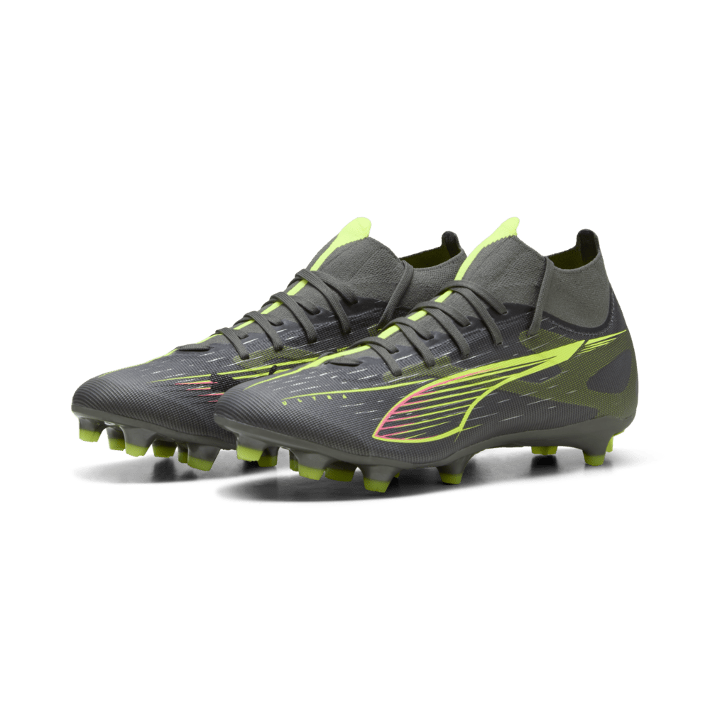 PUMA 5 Match + FG/AG Women's Firm/Multi-Ground Soccer Cleats - Matte Aged Silver/Yellow Alert/Aged Silver - Best Buy Soccer