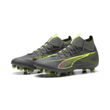 PUMA 5 Match + FG/AG Women's Firm/Multi-Ground Soccer Cleats - Matte Aged Silver/Yellow Alert/Aged Silver - Best Buy Soccer