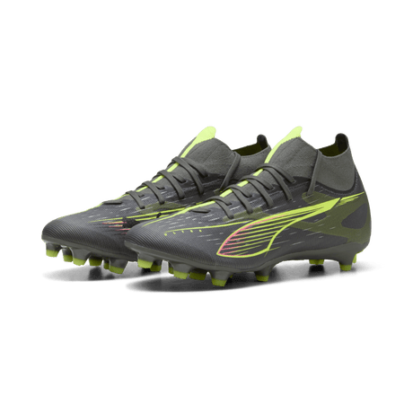 PUMA 5 Match + FG/AG Women's Firm/Multi-Ground Soccer Cleats - Matte Aged Silver/Yellow Alert/Aged Silver - Best Buy Soccer