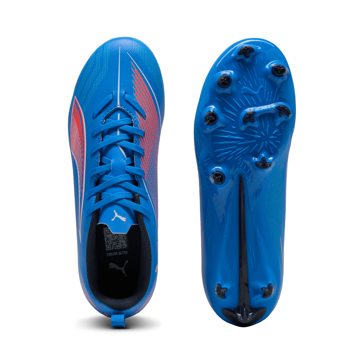 PUMA 6 Play FG/AG Firm/Multi - Ground Kids Soccer Cleats - Blue/White - Best Buy Soccer