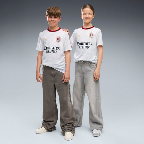 PUMA AC Milan Away Youth Soccer Jersey 2026 - White/Gold - Best Buy Soccer
