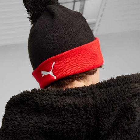 PUMA AC Milan Fan Pom Beanie Black/Red - Best Buy Soccer