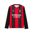 PUMA AC Milan Home Long Sleeve Men's Soccer Jersey 2026 - Black/Red - Best Buy Soccer