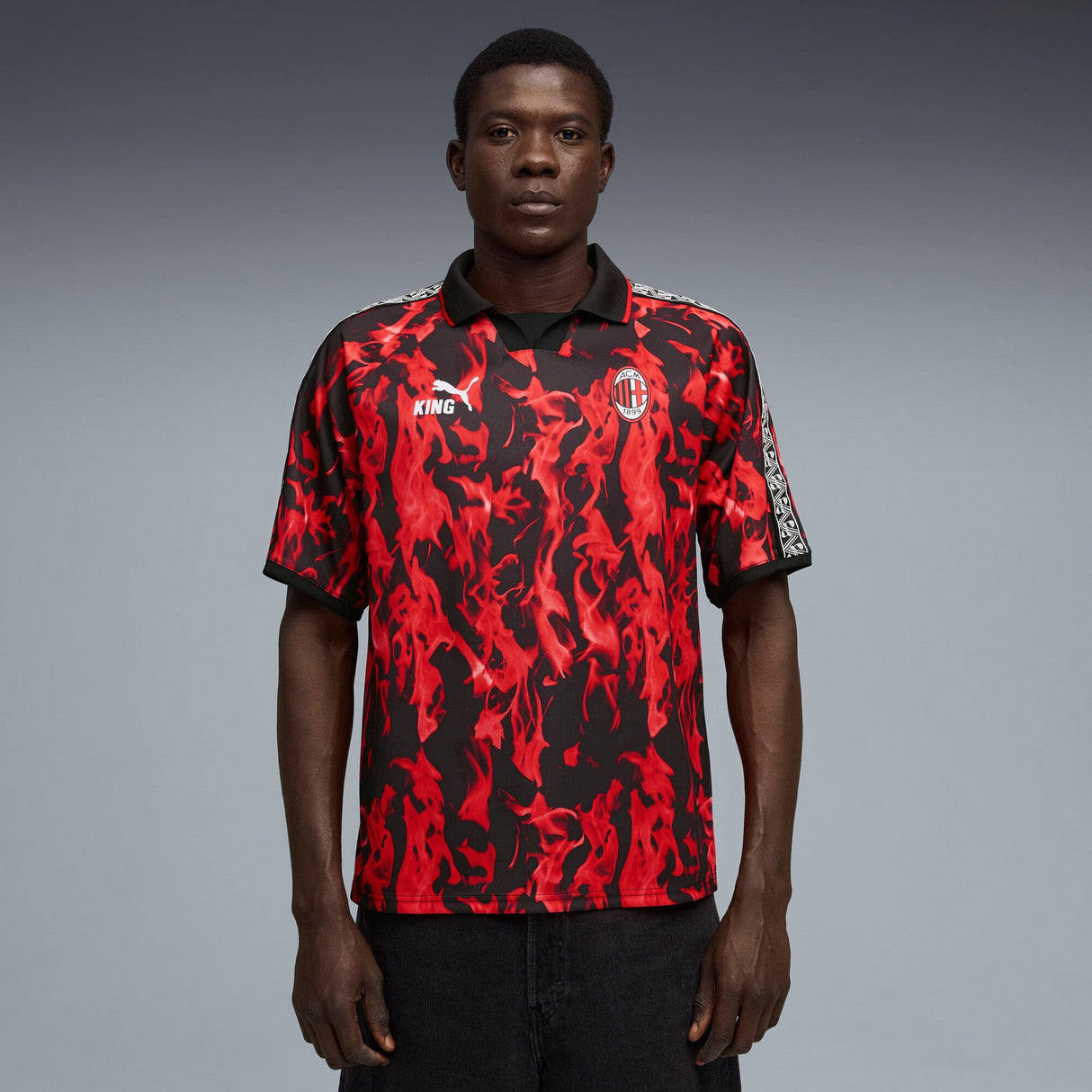 PUMA AC Milan King Retro Men's Soccer Jersey 2026 - Red/Black - Best Buy Soccer