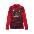 PUMA AC Milan Prematch 1/4 Zip Top Red/Black - Best Buy Soccer
