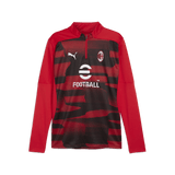 PUMA AC Milan Prematch 1/4 Zip Top Red/Black - Best Buy Soccer