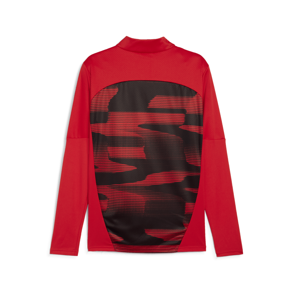 PUMA AC Milan Prematch 1/4 Zip Top Red/Black - Best Buy Soccer