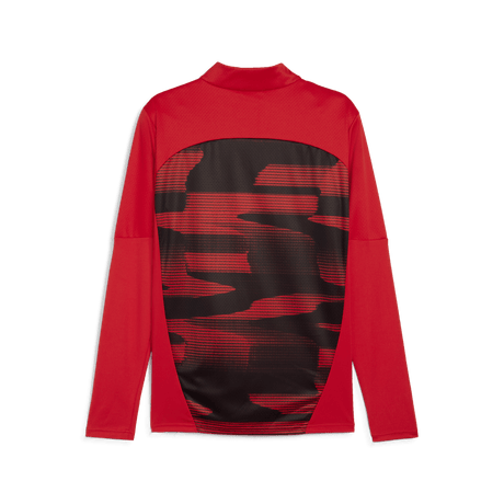 PUMA AC Milan Prematch 1/4 Zip Top Red/Black - Best Buy Soccer