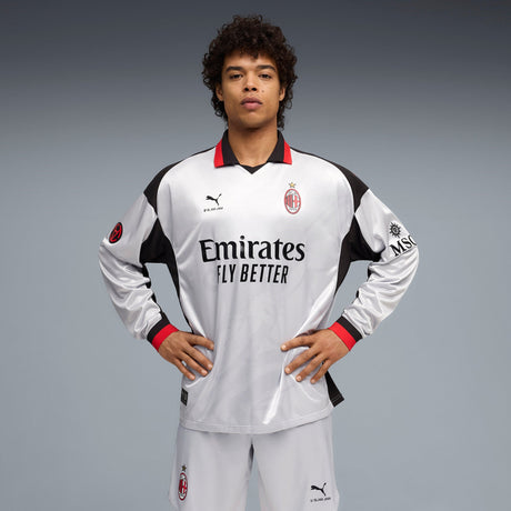 PUMA AC Milan x Slam Jam Limited Edition Long Sleeve Men's Soccer Jersey 26/27 - Silver - Best Buy Soccer
