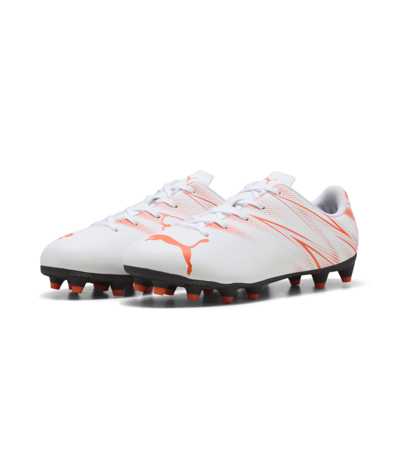 PUMA Attacanto FG/AG JR Soccer Cleats - White/Glowing Red - Best Buy Soccer
