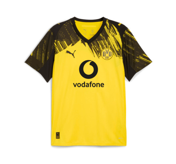 PUMA Borussia Home Soccer Jersey 25 - Yellow/Black - Best Buy Soccer