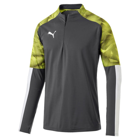 PUMA Cup Training 1/4 ZiP Top Asphalt/Yellow - Best Buy Soccer